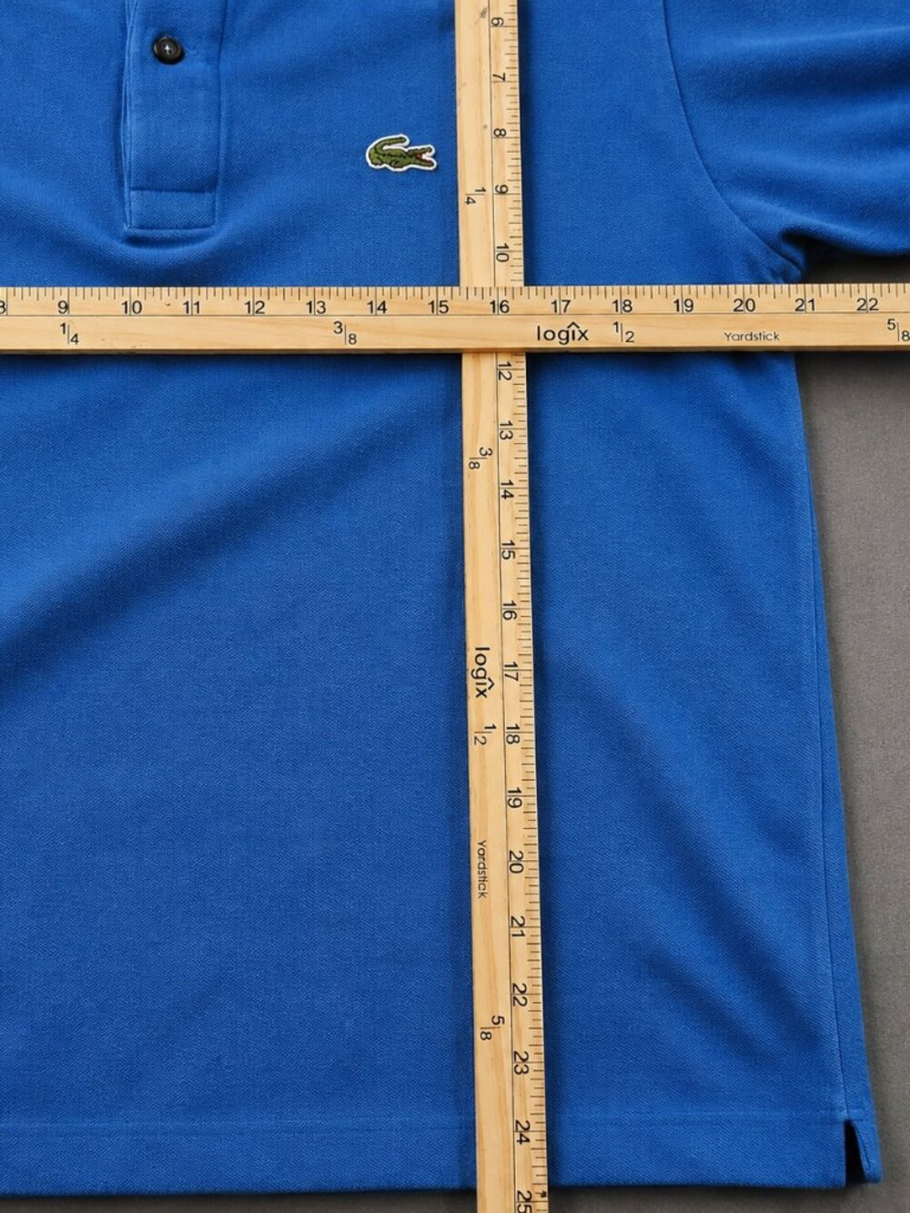 Lacoste Men's Piqué Polo Blue Crocodile Logo Size 4 / US Sz M - Picture 4 of 4